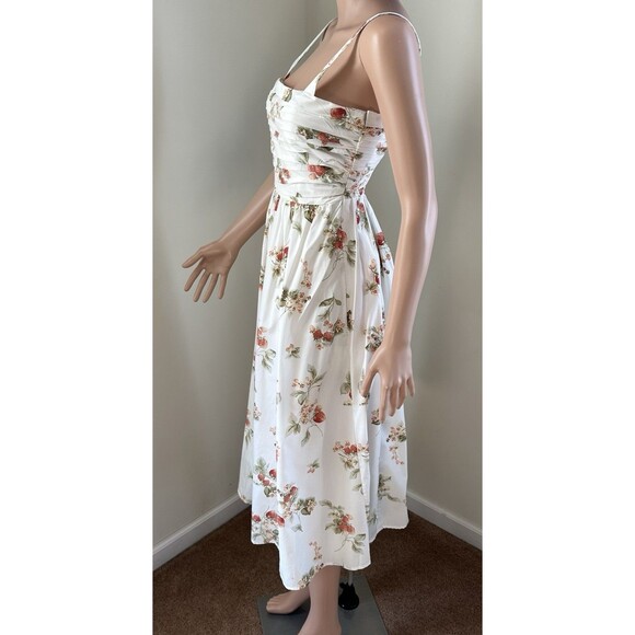 NEW Abercrombie & Fitch Women’s Emerson Poplin Midi Dress in Strawberry Print XS - Picture 5 of 16